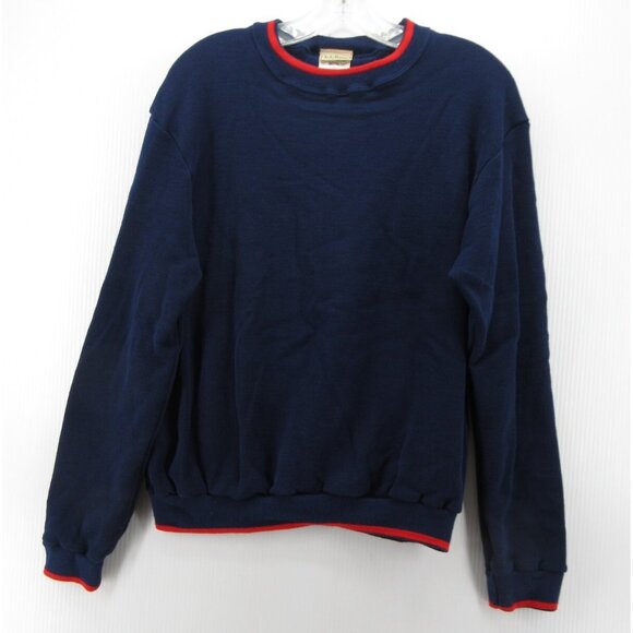 VINTAGE LL Bean Sweatshirt Large Meraklon Base Layer 90s Retro England - Picture 1 of 10